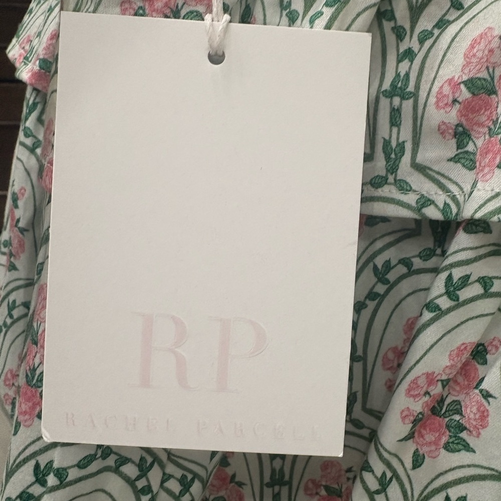 NWT - Rachel Parcell Ivory Floral Poplin Dress - Picture 5 of 5